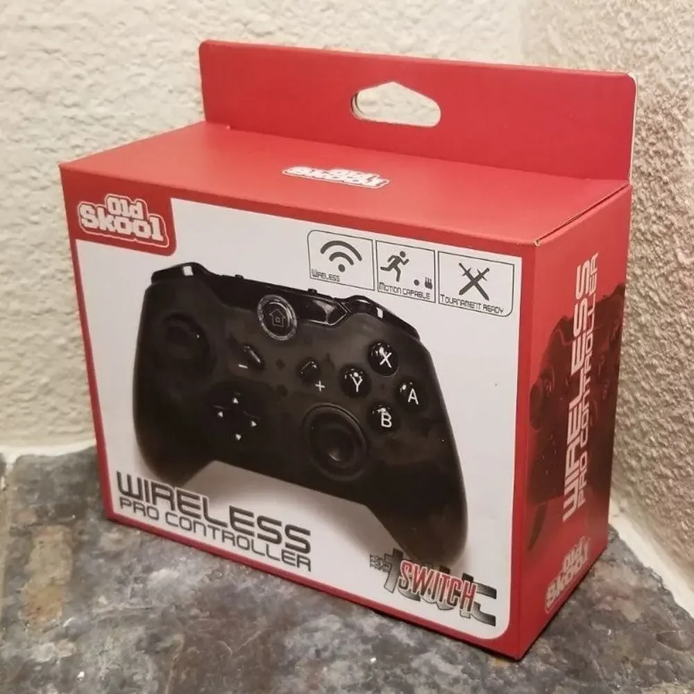 Switch Wireless Pro Controller Black (NEW) - Nintendo - Old Skool